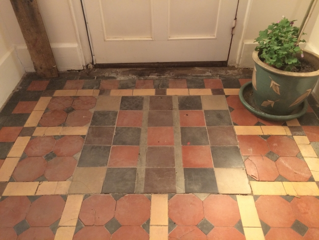 Victorian tiled floor repair