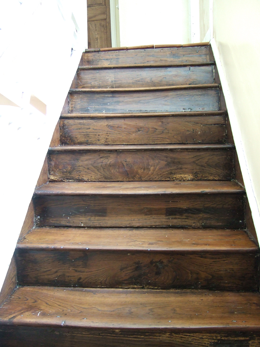 Refurbished elm staircase