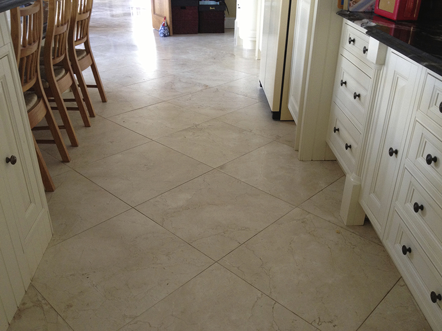 Dull marble floor
