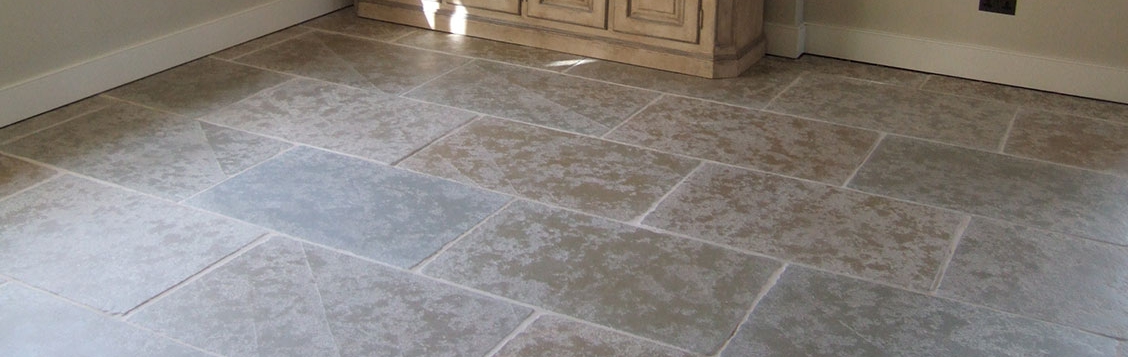 Flagstone floor sealed