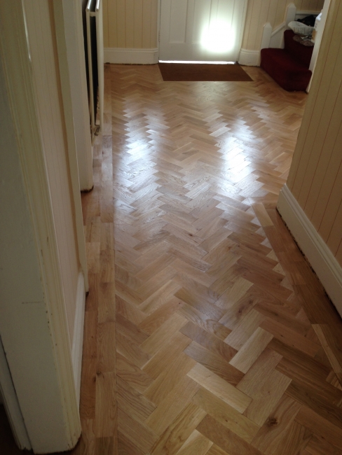 New parquet floor laid in Hereford