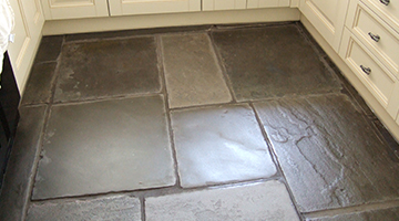 Example photo of an old restored flagstone floor 