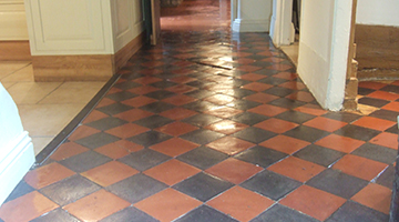Example photo of a Victorian red and black restored floor.