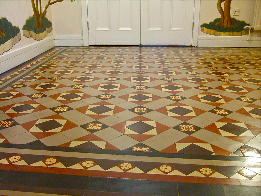 Victorian tiles repaired