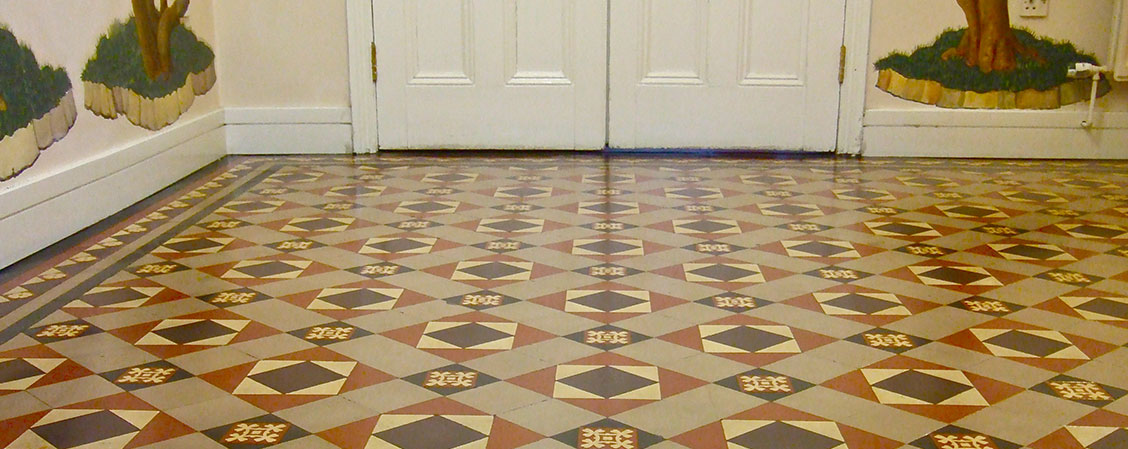 Polished Victorian geometric floor