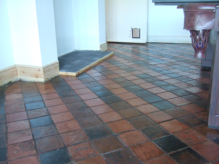 Victorian tiles treated for salts