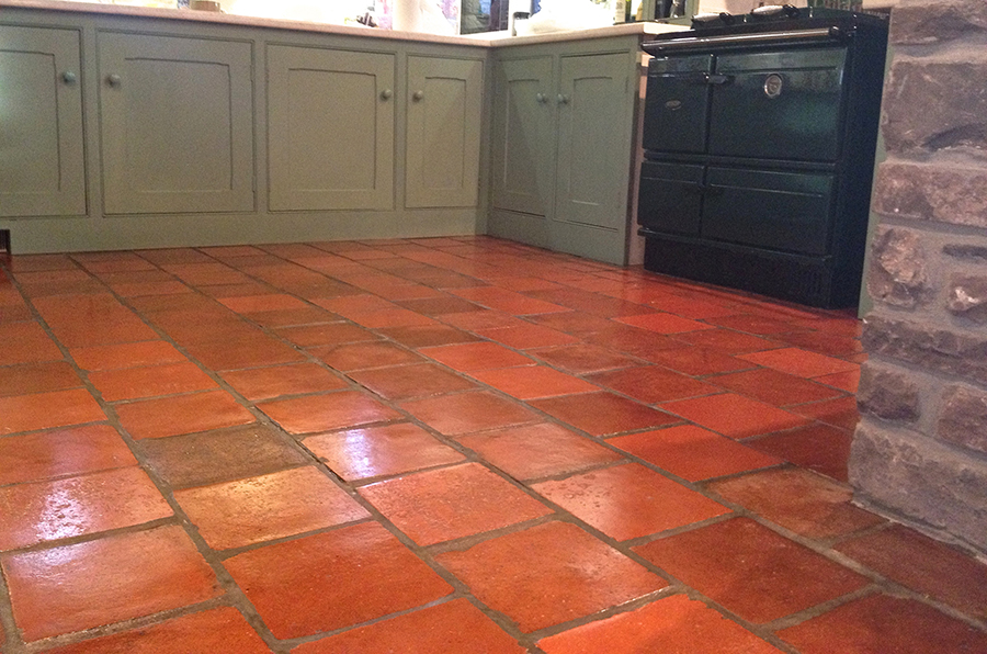 Stain proof seal applied to Victorian tiles